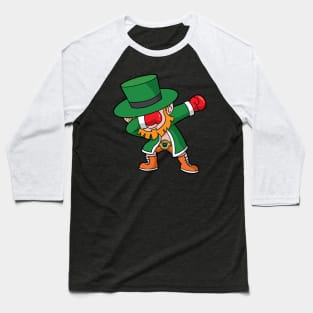 St Patricks Day Boxing Dabbing Leprechaun Dab Baseball T-Shirt